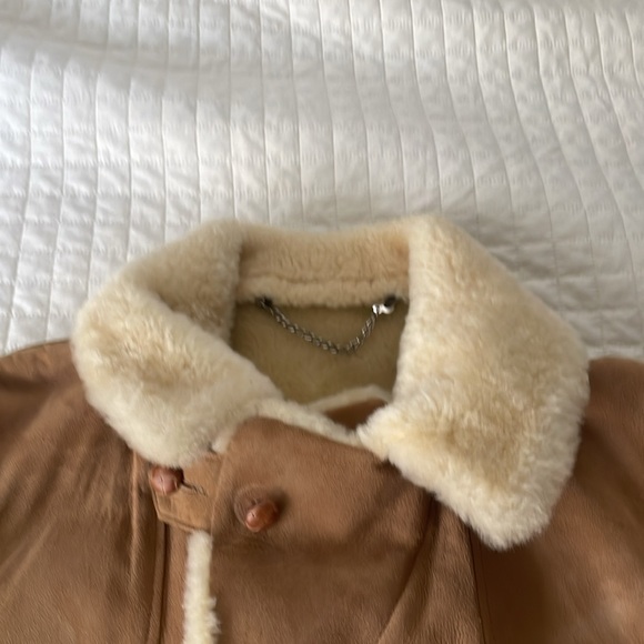 Vintage Shearling Coat | lambskin | suede | sz 44 - Picture 5 of 11